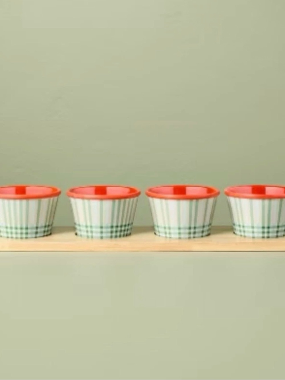 4pk Summer Plaid Melamine Mini Bowl Set - Hearth & Hand with Magnolia